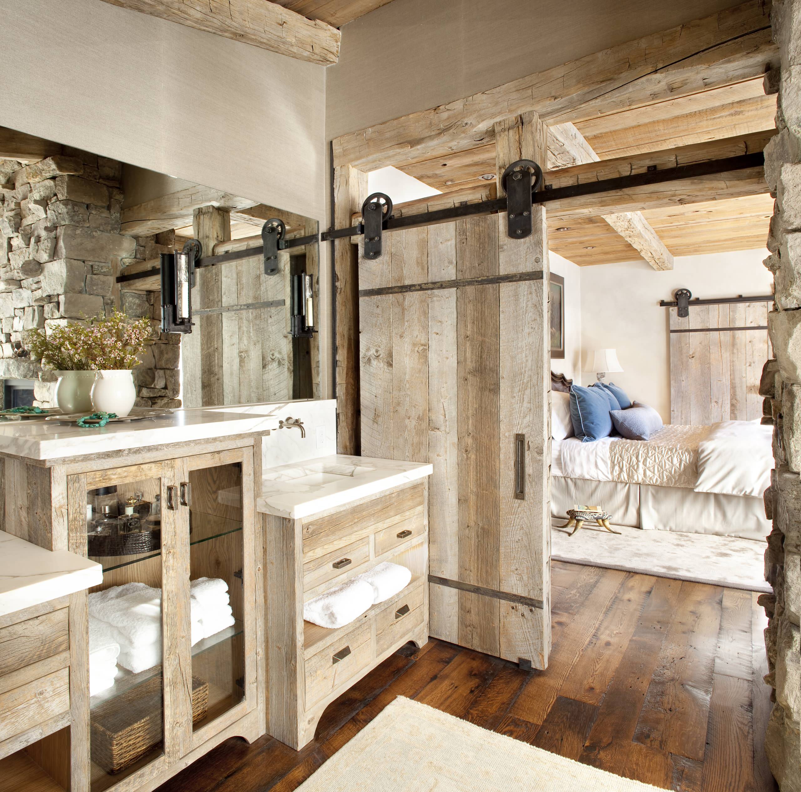 rustic bathroom floors