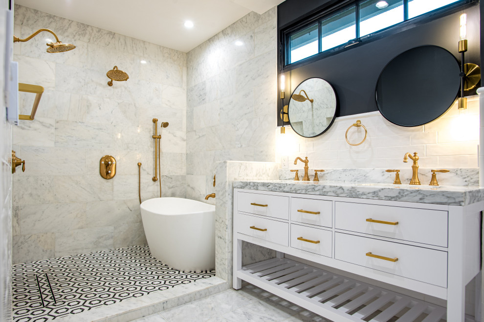 Master Bathroom Remodel in Pasadena - Contemporary - Bathroom - Los ...