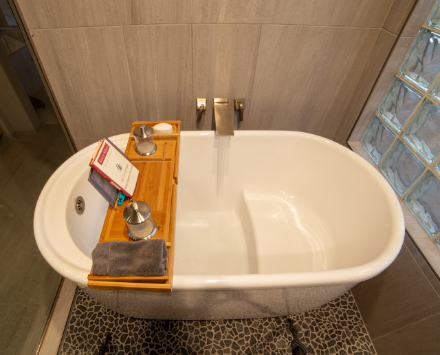 Master Bathroom Remodel Incorporating A Wet Area Modern Bathroom