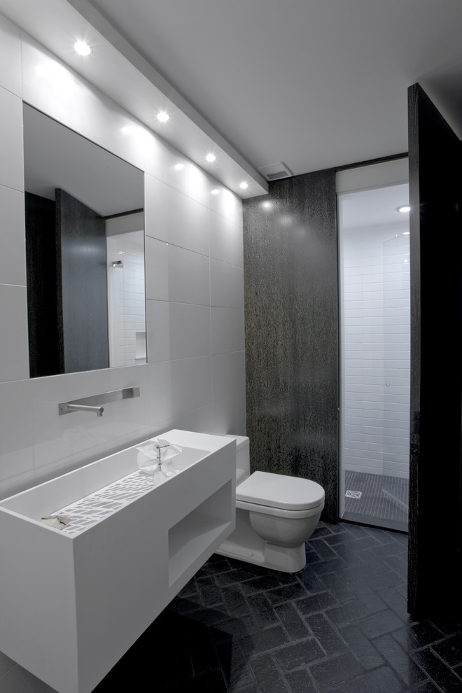 Master Bathroom Modern Bathroom Chicago by SemelSnow Interior