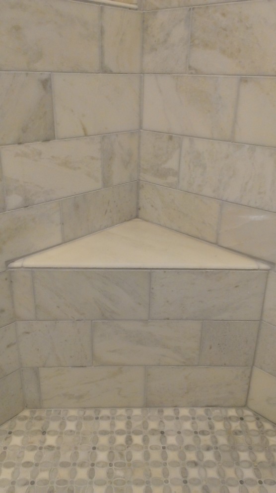Master Bathroom Shower Carrara Marble 6 X 12 Contemporary Austin By Custom Surface Solutions - 6 X 12 Bathroom Floor Tile Master Bathroom Shower Carrara Marble 6 X 12 Contemporary Austin By Custom Surface Solutions - 6 X 12 Bathroom Floor Tile