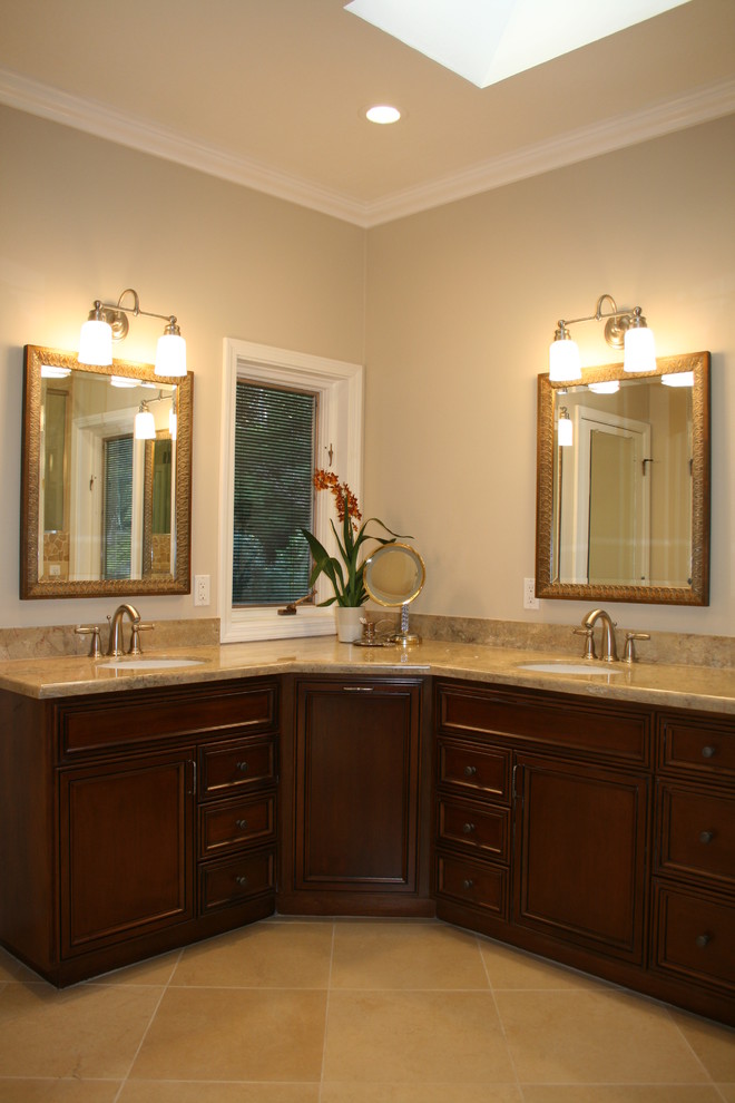 Master Bathroom with Vanity, Shower, Tub San Ramon, CA Traditional