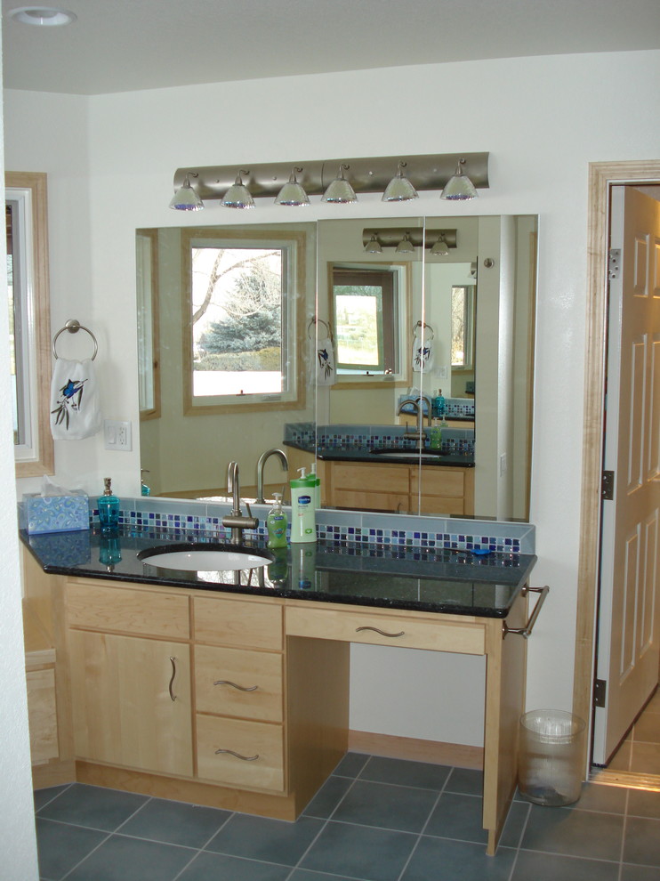 This is an example of a mediterranean bathroom in Denver.