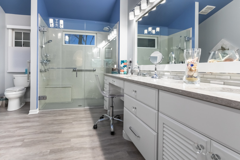 Master Bedroom ADA Accessible Beach Style Bathroom San Diego