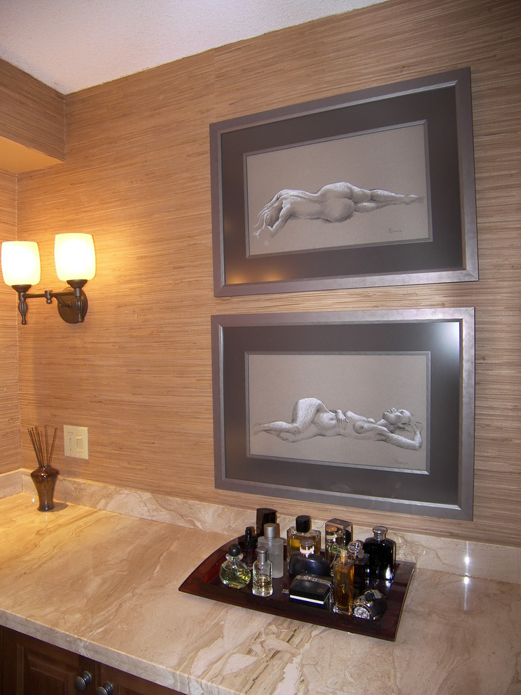 master bedroom sink area Tropical Bathroom Toronto by Cynthia TaylorLuce Houzz