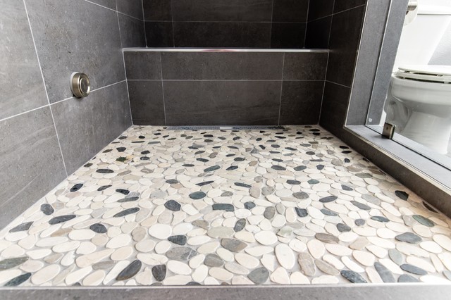 Master Spa Bathroom Botany Bay Sliced, How To Do A Pebble Shower Floor