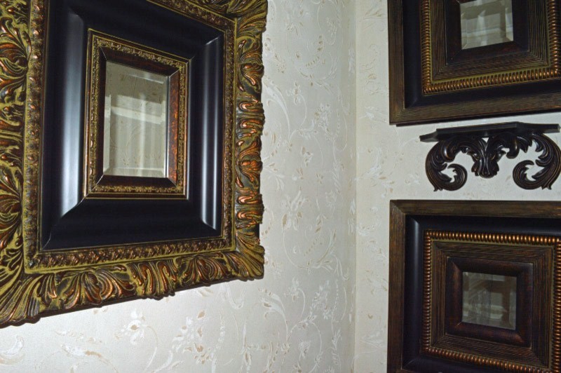 ポートランドにある高級な小さなトラディショナルスタイルのおしゃれなマスターバスルーム (トラバーチンの床) の写真