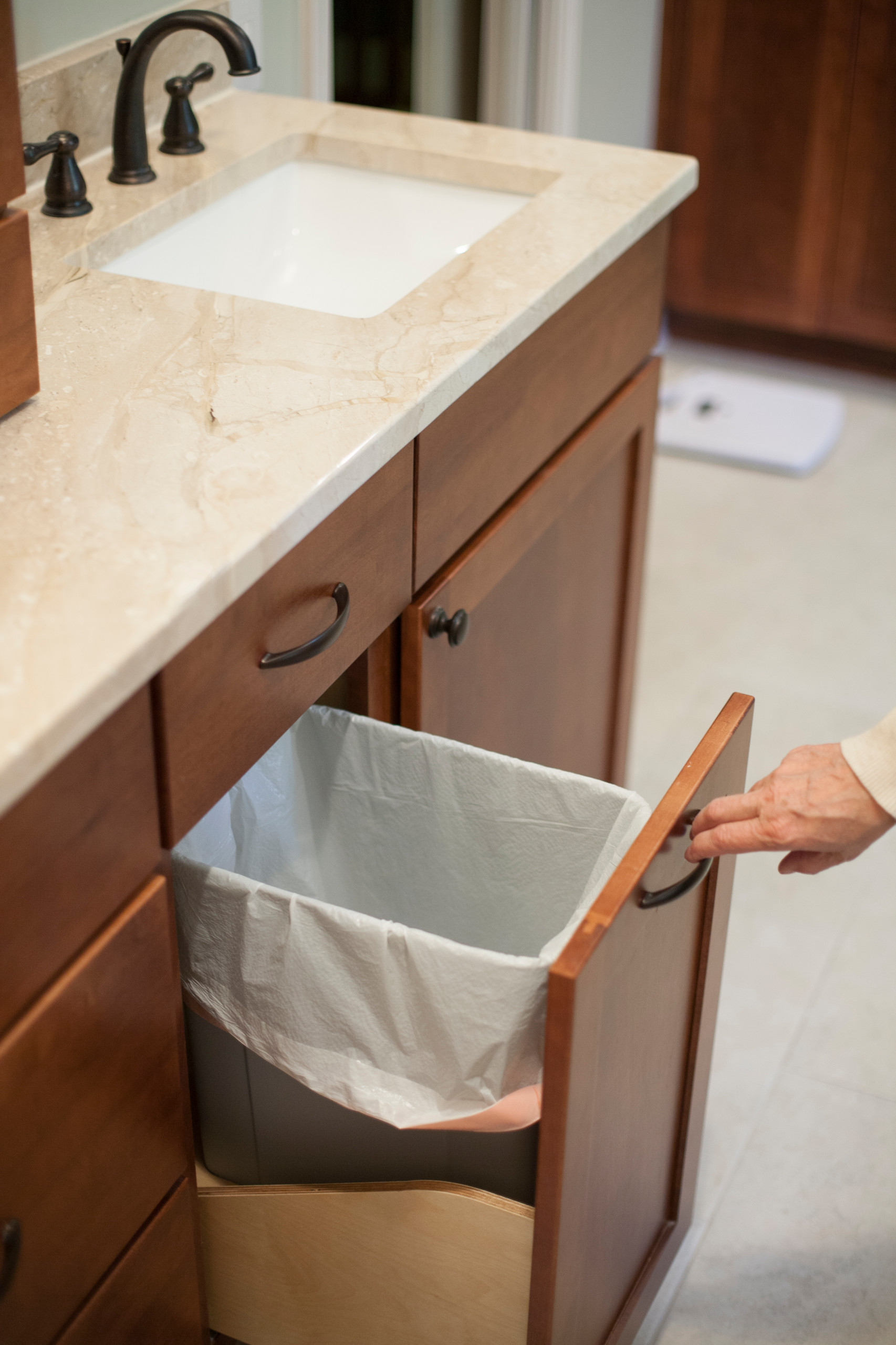 Bathroom Cabinet Wastebasket | Cabinets Matttroy