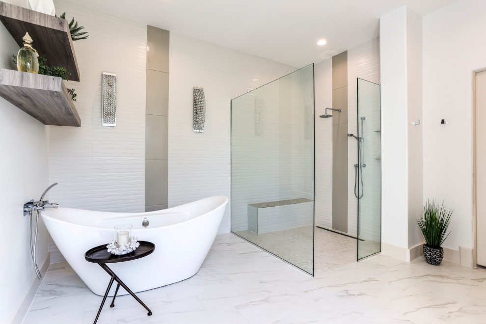 Mater Bathroom Remodel, Naples FL Modern Bathroom Other by Kitchen Solvers of Southwest