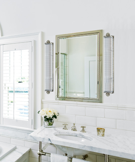 Mclean Bath and Vanity Wall Sconces above Bathroom Sink Bathroom