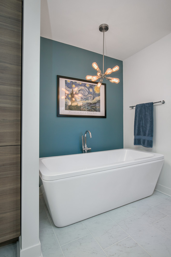 MCM Midcentury Bathroom Grand Rapids by CVI Design Carly