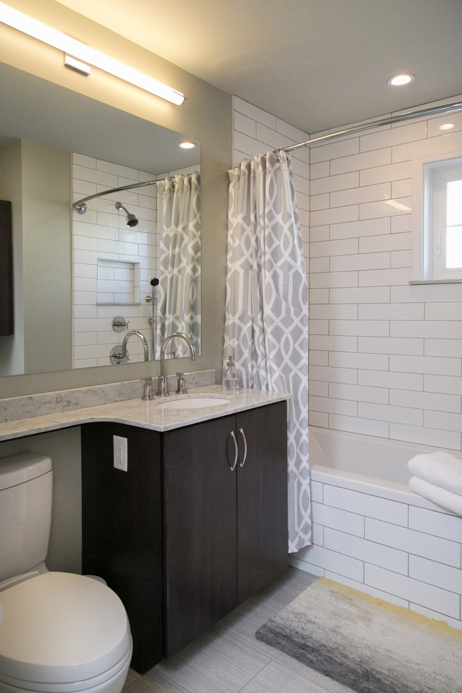 Media Pa Hallway Bathroom Remodel Transitional Philadelphia By Ferrarini Co Kitchens Interiors Houzz - Small Hallway Bathroom Ideas