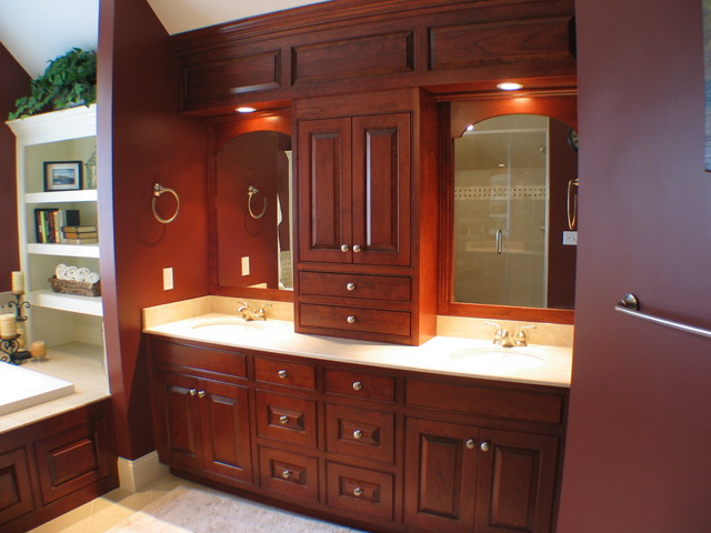 Medium Wood Bathroom Vanity - Traditional - Bathroom - Boston - by