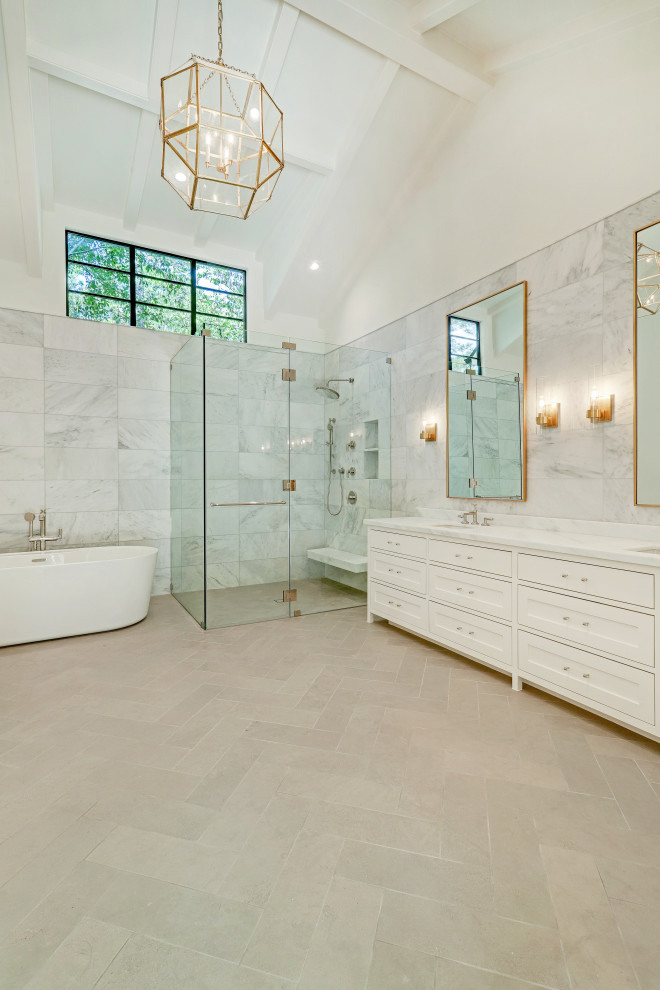 memorial residence - Bathroom - Houston - by Ava Custom Homes | Houzz