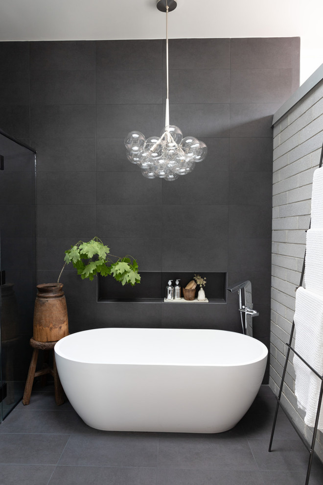 Inspiration for a scandi bathroom in Indianapolis.