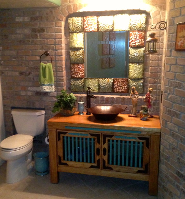 Mexican Cantina - Eclectic - Bathroom - Denver - by JH Basement Finish |  Houzz