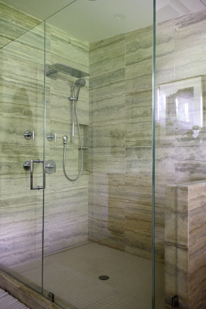 Пример оригинального дизайна: ванная комната в стиле ретро