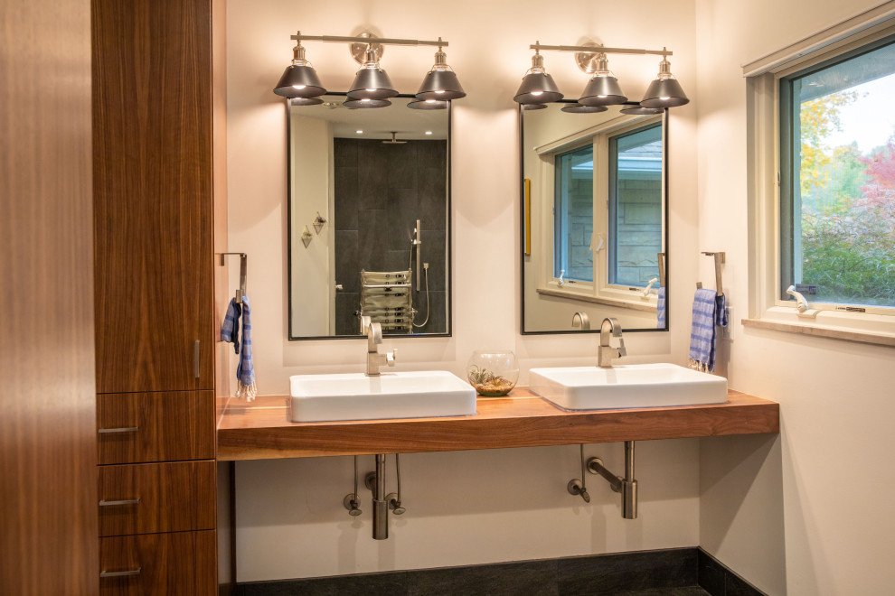 Mid Century Modern ADA Remodel Midcentury Bathroom Indianapolis