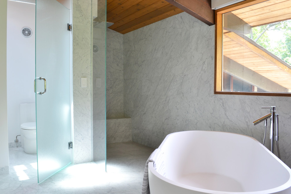 Источник вдохновения для домашнего уюта: большая ванная комната в стиле ретро