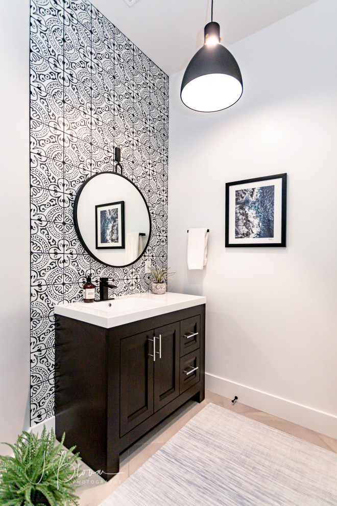 Midwest Modern Farmhouse Bathroom Omaha by Monical Design Houzz