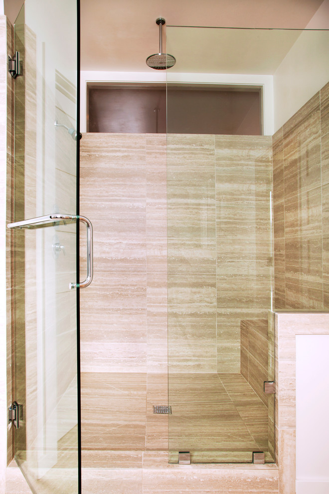 Inspiration pour une salle de bain minimaliste.