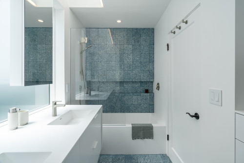terrazzo tile bathroom