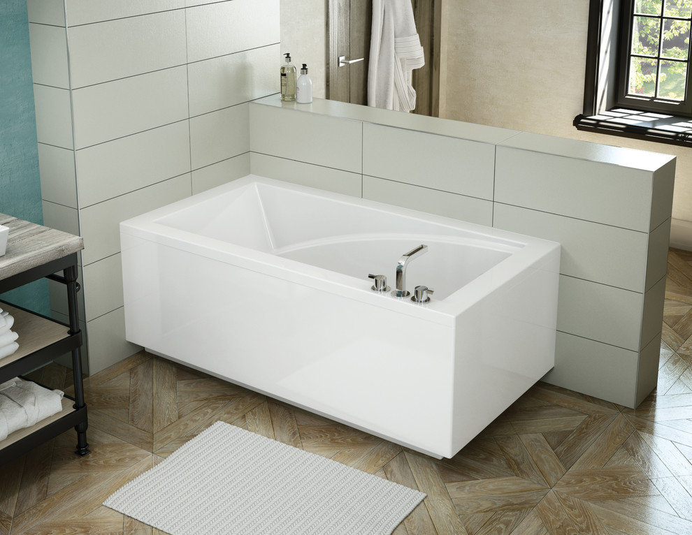 Minimalist Modular Bathtub Modern Bathroom Montreal by MAAX