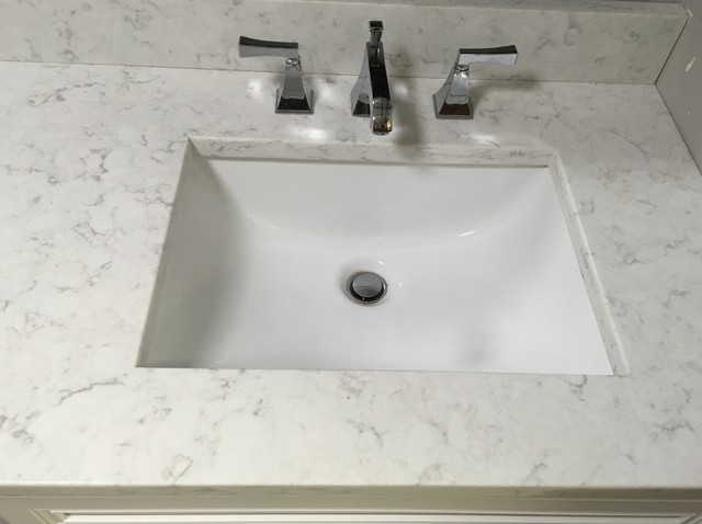 Minuet LG quartz bathroom vanity countertop - Contemporary - Bathroom ...