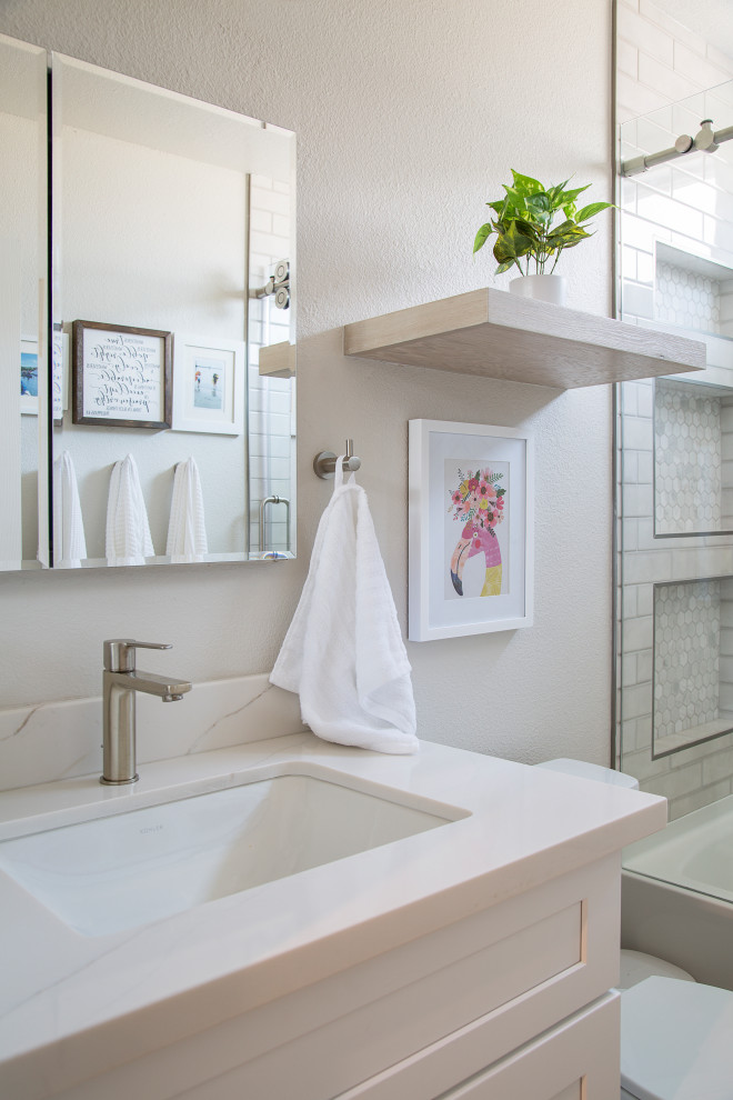 Mission Viejo Complete Remodel Transitional Bathroom Orange