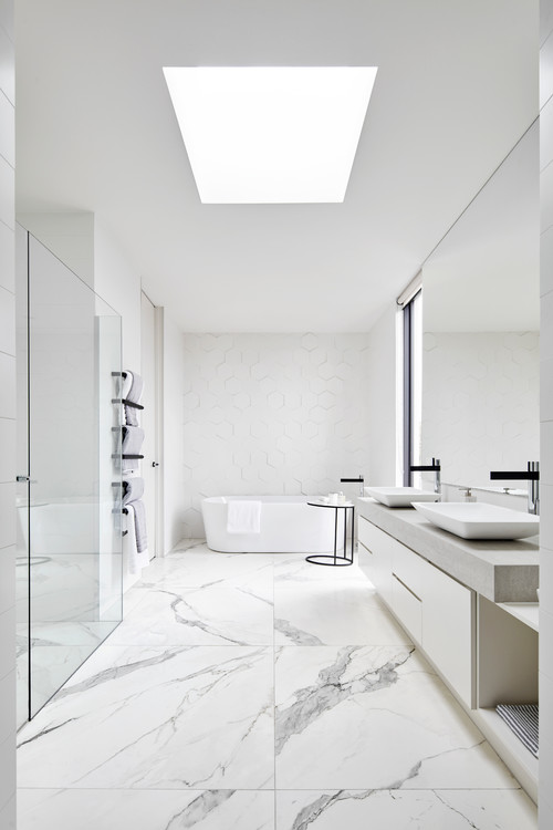 skylight in bathroom for natural light
