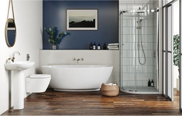 This is an example of a modern bathroom in Other.