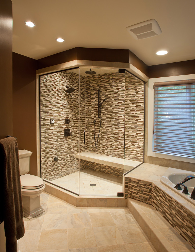 Inspiration for a contemporary bathroom remodel in Other