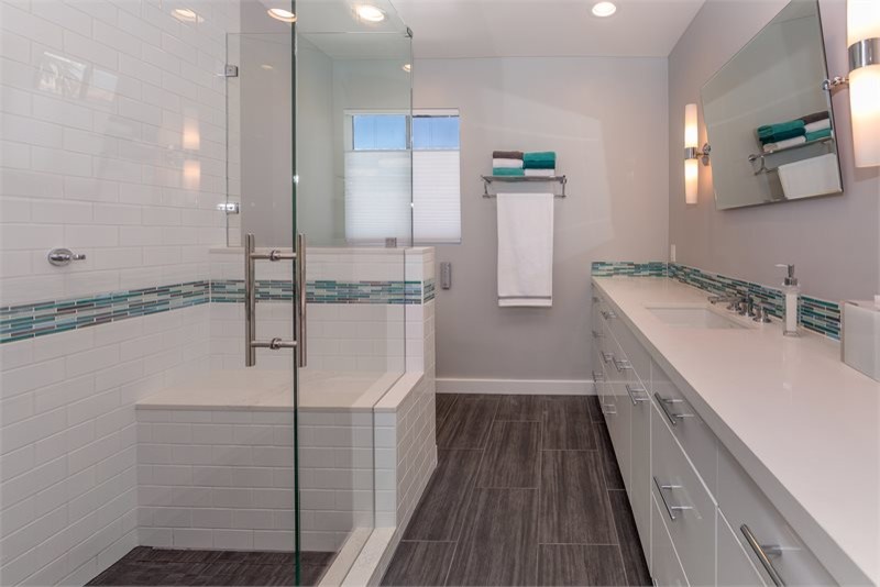 Modern Bathroom Remodel in Westwood - Beach Style - Bathroom - Los ...