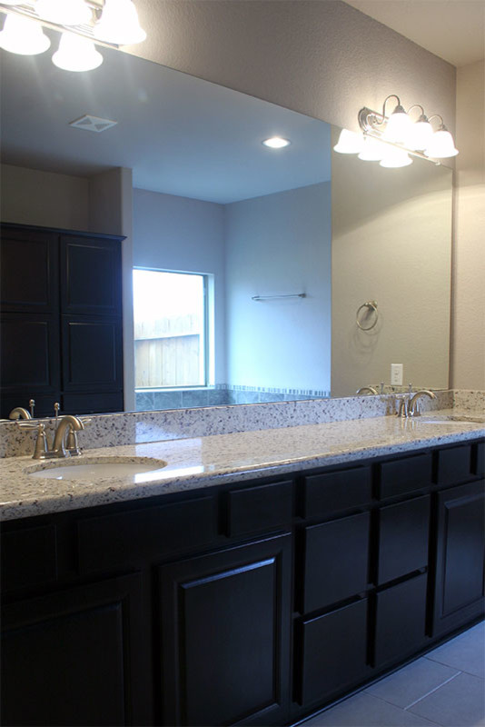 Modern Black Bathroom Transitional Bathroom Houston by Expressions Houzz