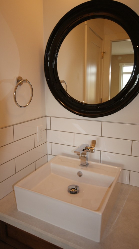 Modern Country Contemporary Bathroom Calgary by Bezooyen