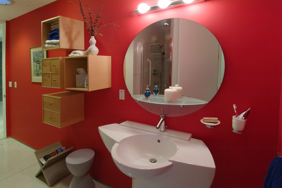 フェニックスにあるエクレクティックスタイルのおしゃれな浴室の写真