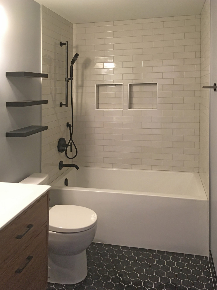MODERN DESIGN FOR A MODEST SIZE BATHROOM Modern Bathroom Chicago