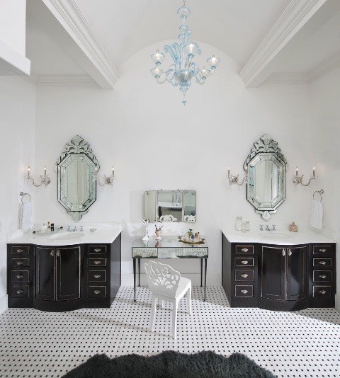 Inspiration for an eclectic bathroom remodel in San Diego