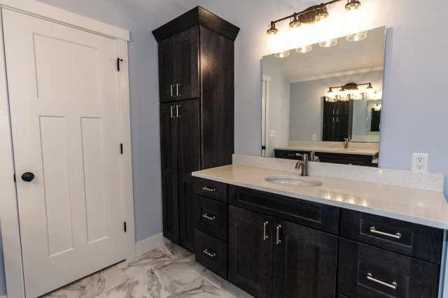 Modern Farmhouse Custom Home Salt Lake City Home Builder Country Bathroom Salt Lake City By Hibbs Homes Utah Houzz Au