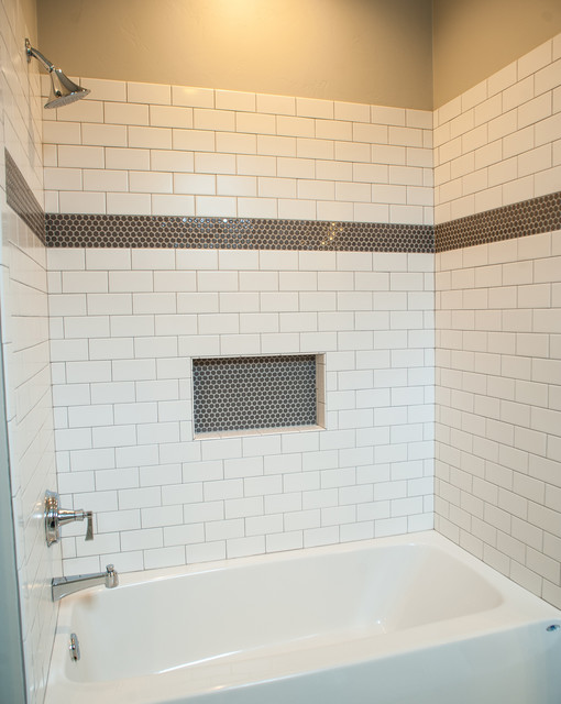 Modern Farmhouse Country Bathroom Milwaukee by Orendorf Group