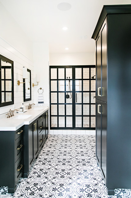 Modern Black and White Bathroom Reveal — Sarah Montgomery Interiors