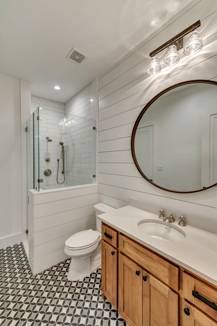 Modern Industrial Farmhouse - Industrial - Bathroom - Dallas - by The ...