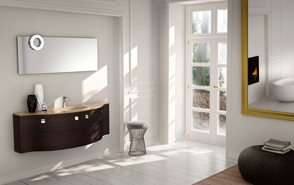 Immagine di una stanza da bagno minimal di medie dimensioni