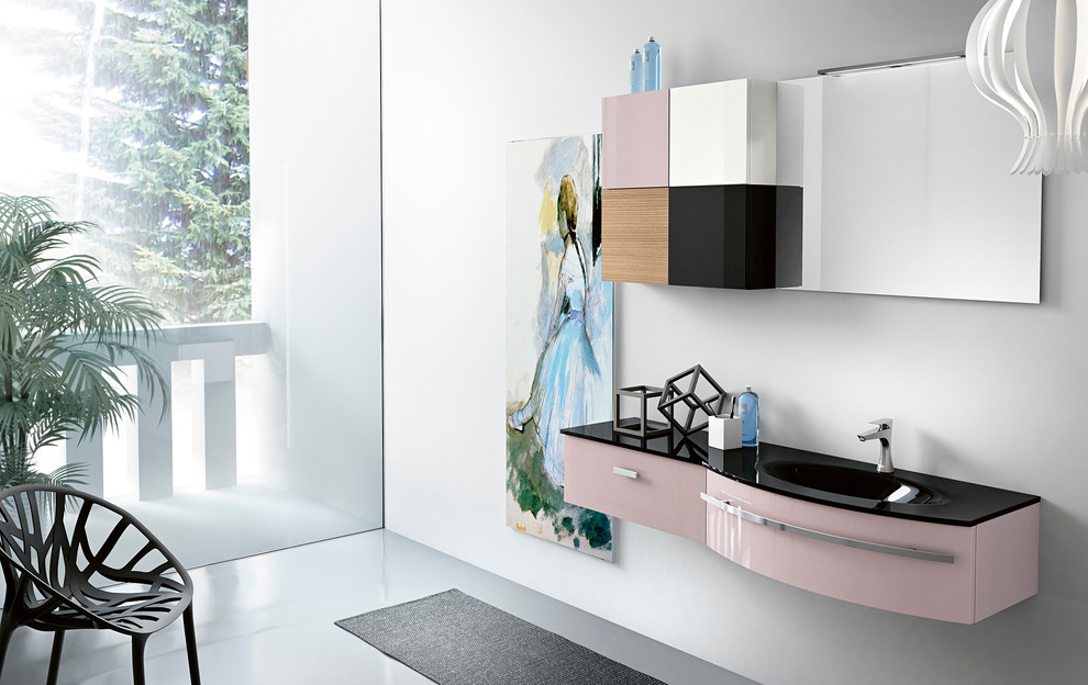 Modern Italian Bathroom Vanities Latitudine by GB Group Contemporary