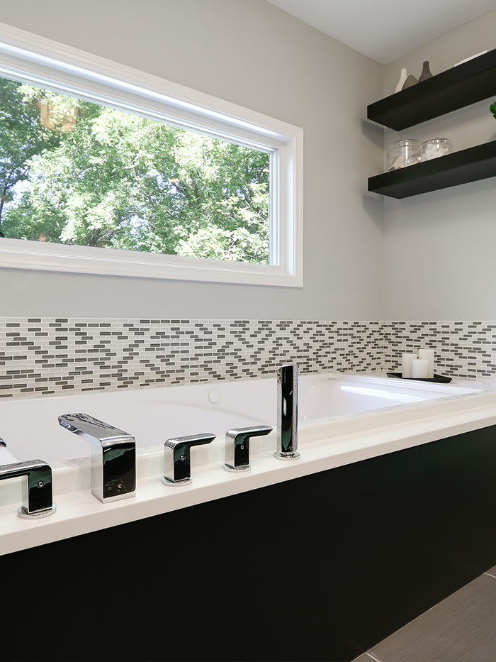 Modern Lines Bath Remodel Contemporary Bathroom Chicago by