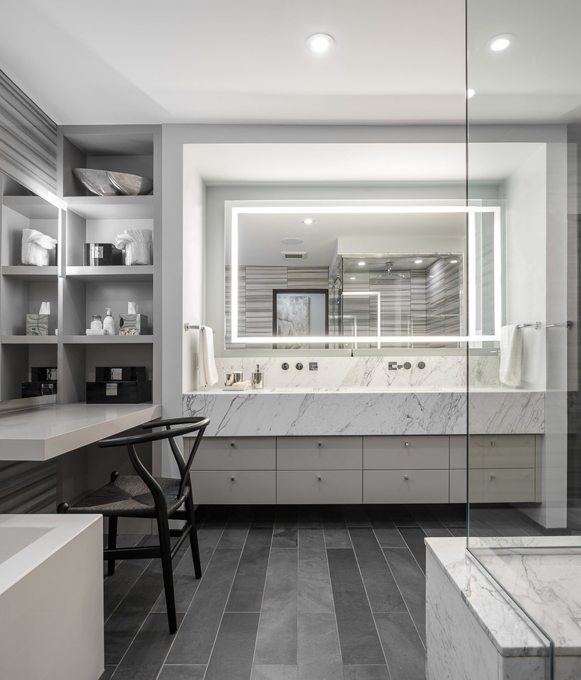 Modern Masculinity Ensuite & Bath Astro Design Centre Ottawa