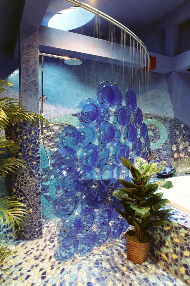 Example of a trendy bathroom design in Other