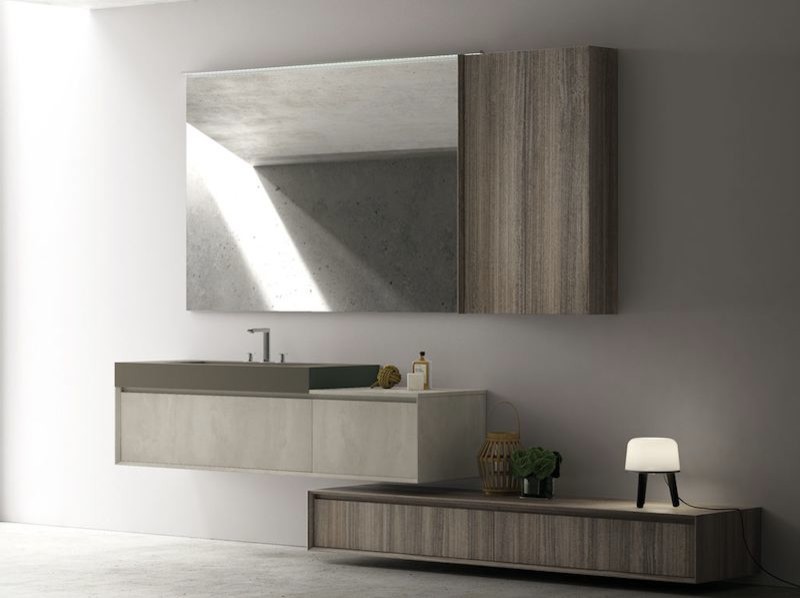 Modern Multi Level Bathroom Vanity With, Livello 30 Modern Bathroom Vanity