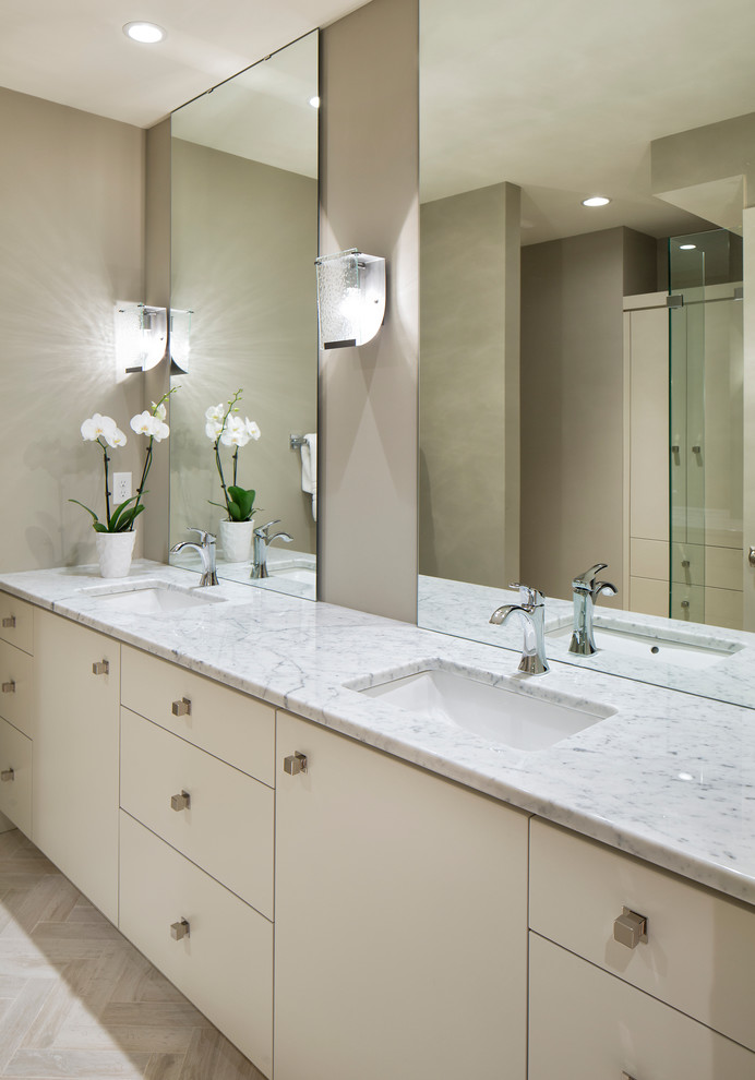 Modern Organic Contemporary Bathroom Minneapolis by Hendel