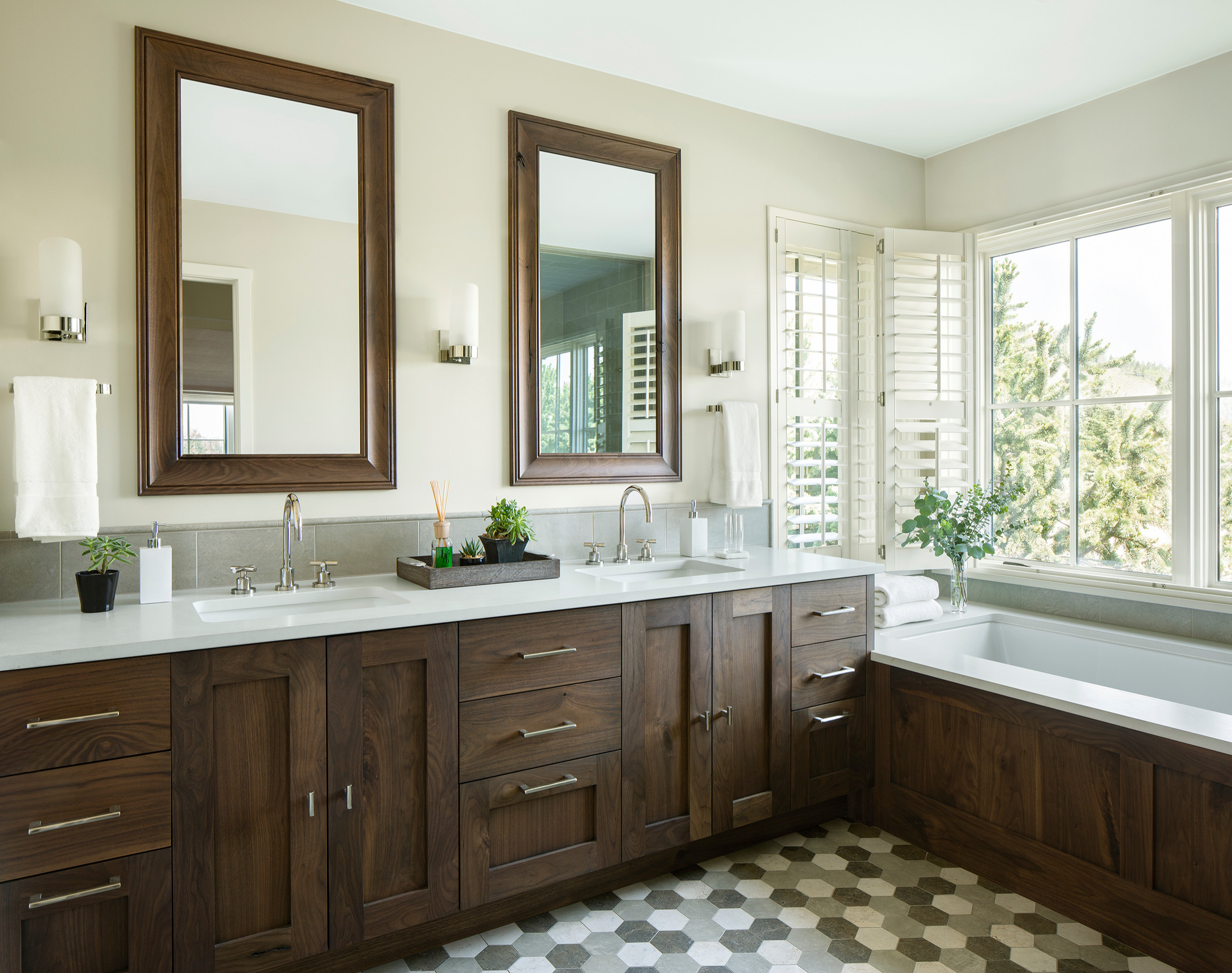 Recessed Float Shelves Niche - Rustic - Bathroom - New York - by  KraftMaster Renovations, Houzz